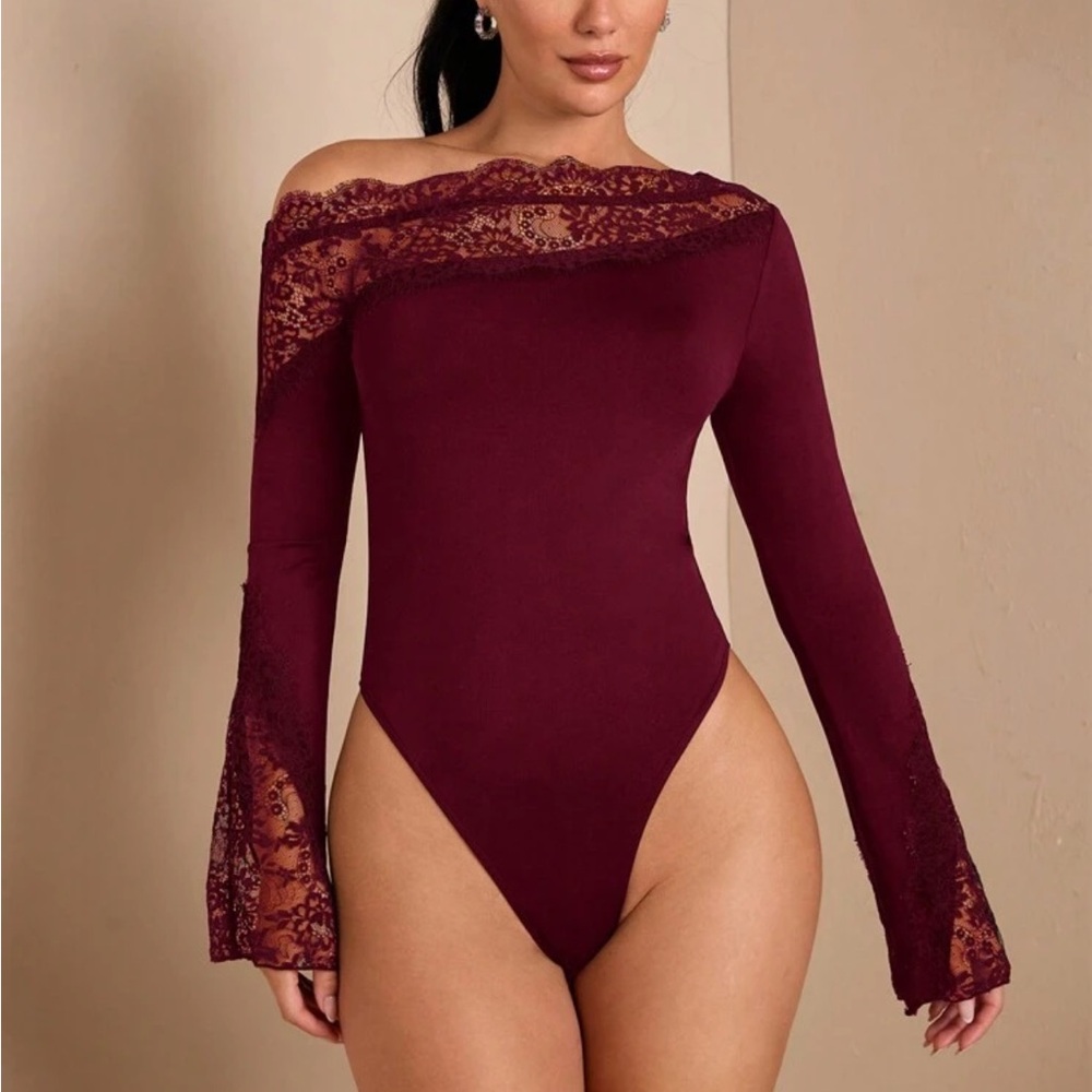 Burgundy bodysuit - Picture 3 of 5